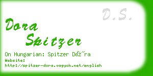 dora spitzer business card